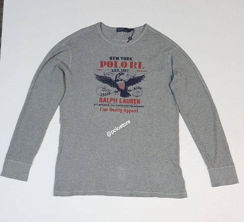 Nwt Polo Ralph Lauren Grey New York 1967 Thermal Sweatshirt