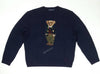 Nwt Polo Ralph Lauren Navy Blue Preppy Bear Cotton Sweater - Unique Style
