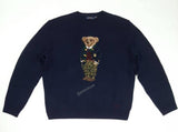 Nwt Polo Ralph Lauren Navy Blue Preppy Bear Cotton Sweater - Unique Style