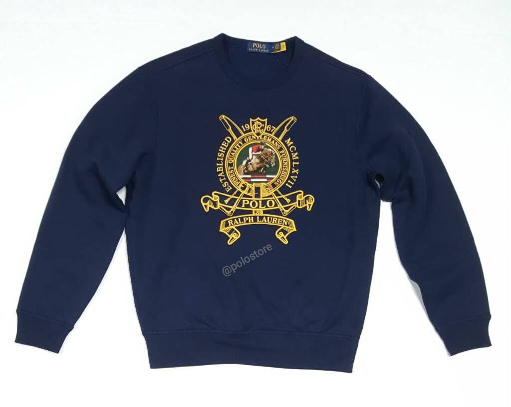 Polo Ralph Lauren Logo Embroidered Elbow-patch Sweater