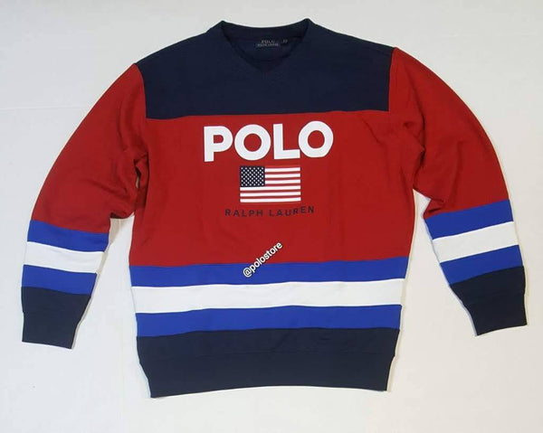 Nwt Polo Ralph Lauren Polo 1967 Magic Fleece V-Neck Sweatshirt - Unique Style