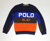 Nwt Polo Ralph Lauren Polo Navy/Royal/Orange/Olive/ RL-67 Sweatshirt - Unique Style