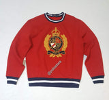 Nwt Polo Ralph Lauren Red Crest Embroidered Sweat shirt - Unique Style