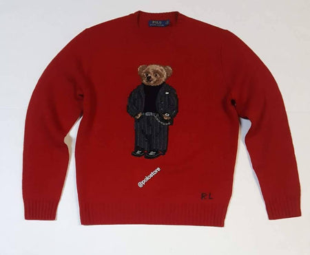 Polo Ralph Lauren Khaki Women's Beads Teddy Bear Sweater