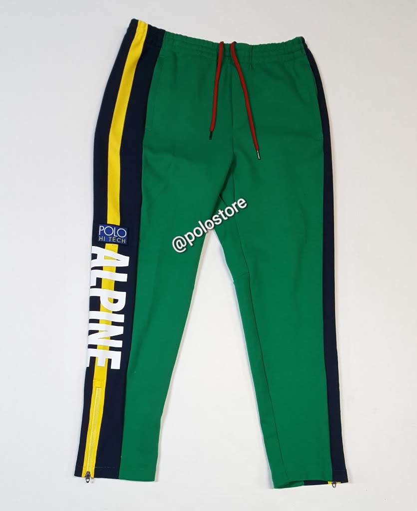 Polo Ralph Lauren Mens 67 Alpine Racing hot Jogger Sweatpants Black Blue Size XL NWT