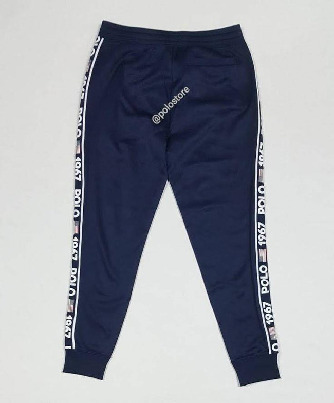 Nwt Polo Ralph Lauren Navy Polo Sport 1967 American Flag Track Joggers - Unique Style