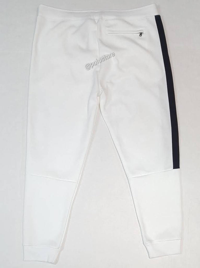 Nwt Polo Ralph Lauren White Spellout Zip Joggers - Unique Style