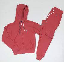 Pink polo sweatsuit women's Clearance