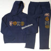 Nwt Polo Ralph Lauren Navy Logo Spellout Patch Hoodie with Matching  Navy Logo Spellout Patch SweatPants - Unique Style