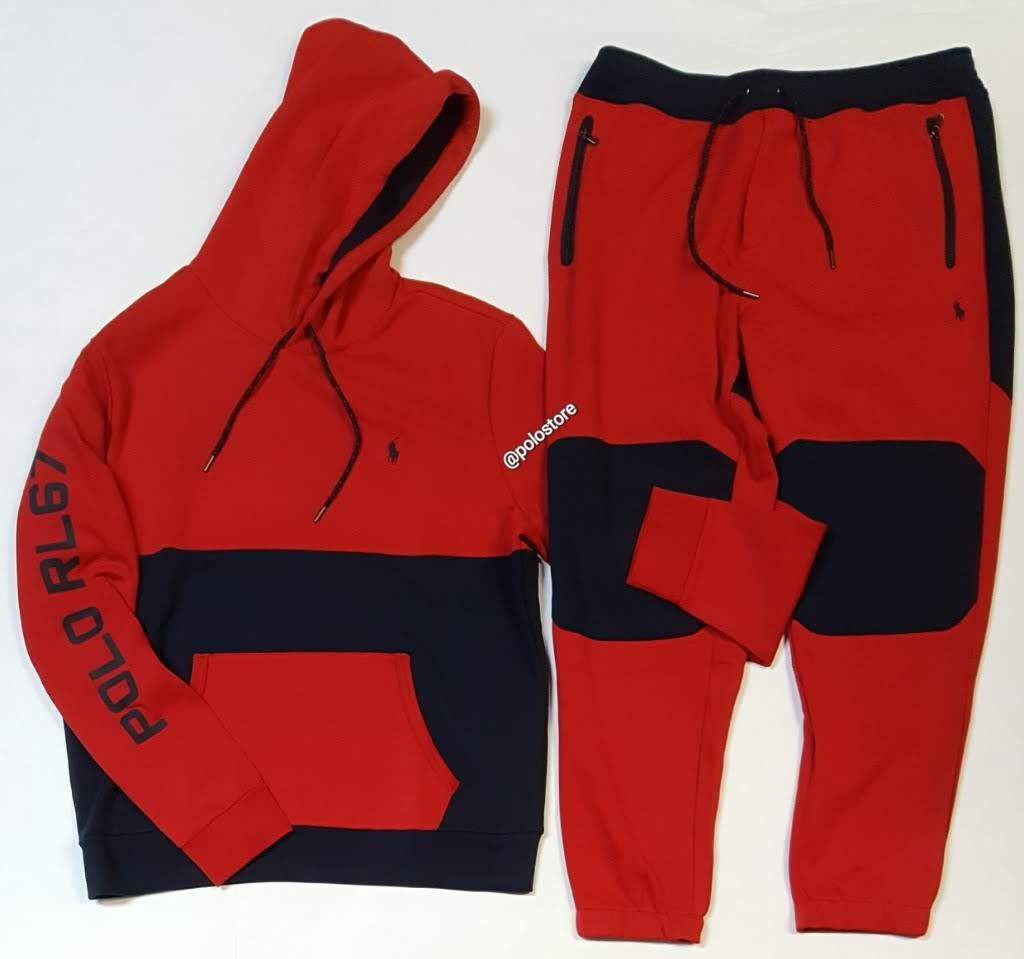 Red polo discount ralph lauren sweatsuit