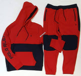 Nwt Polo Ralph Lauren Navy/Red RL-67 Pullover Hoodie with Matching Joggers - Unique Style