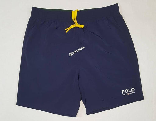Nwt Polo Ralph Lauren Navy Polo Embroidered K-Swiss Swim Trunks - Unique Style