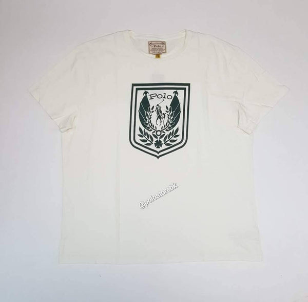 Nwt Polo Ralph Lauren Cream Uni Custom Slim Fit Tee - Unique Style