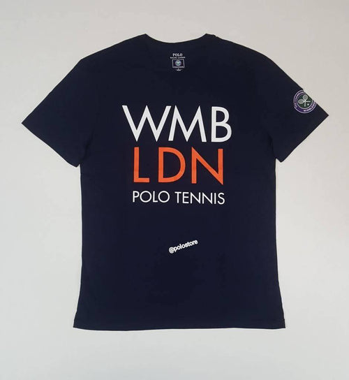 Nwt Polo Ralph Lauren Navy Polo WMB LDN Tennis 2021 Tee - Unique Style