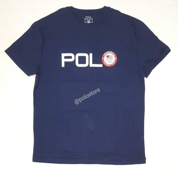 Nwt Polo Ralph Lauren Navy Road To Tokyo Olympic Tee - Unique Style