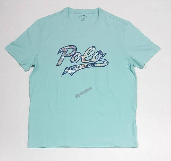 Nwt Polo Ralph Lauren Teal Hawaii Script Tee - Unique Style