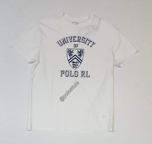 Nwt Polo Ralph Lauren White University of RL Classic Fit Tee - Unique Style