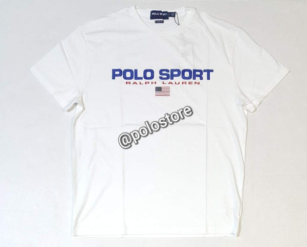 Nwt Polo Sport White Classic Fit Spellout Tee - Unique Style