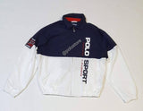 Nwt Polo Ralph Lauren White/Navy Polo Sport Windbreaker Jacket - Unique Style