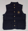 Nwt Polo Ralph Lauren Navy Crest Wool Down Vest - Unique Style