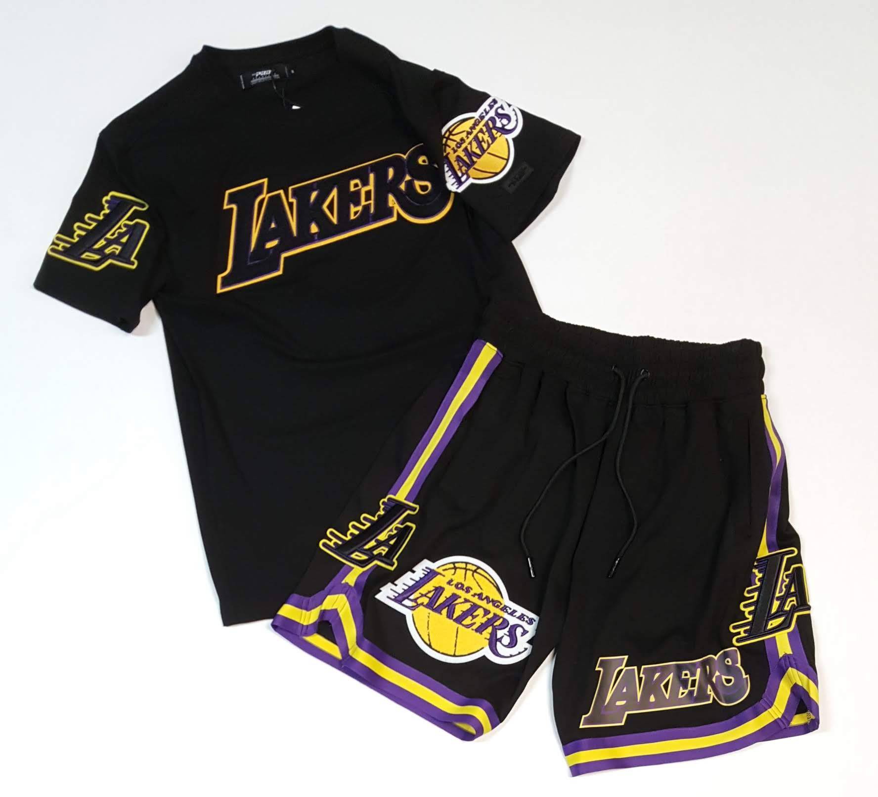 Pro Standard /ProMax Los Angeles Lakers LA Tee And Shorts Set