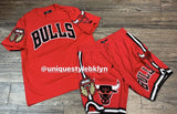 Pro Standard /ProMax Red Chicago Bulls Tee And Shorts Set - Unique Style